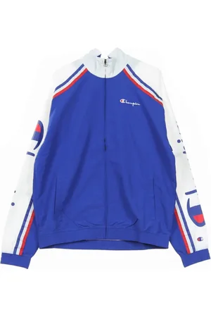 Champion Sweathshirts & Hoodies, Herre, Blå, XL, Uld, Spor jakke spore top fuld lynlås