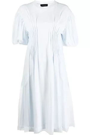 Simone Rocha Kjole, Dame, Blå, M, Bomuld, Kjole