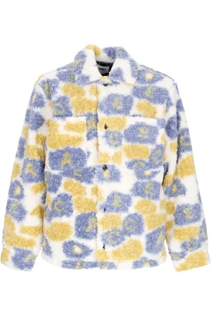 Obey Jakke, Herre, Blå, XL, Faux Fur, Faux pelsskærende jakker