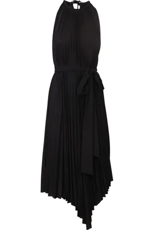 ALEXANDRE VAUTHIER Kjole, Dame, Sort, 2XS, Uld, Plisset midi kjole