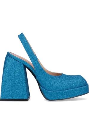 NODALETO Sko, Dame, Blå, 37 EU, Læder, Pumps