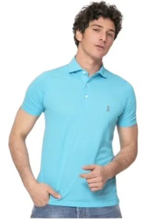 Gran Sasso Top, Herre, Blå, 2XL, Bomuld, Polo trøje
