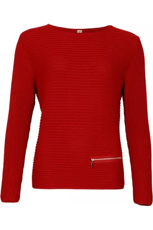 Skovhuus Strik, Dame, Rød, 2XL, Uld, 5353 Jumper Roccoco