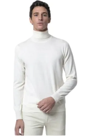 Gran Sasso Strik, Herre, Hvid, 2XL, Uld, Strik
