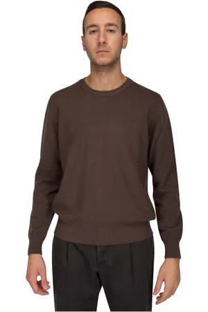 SONRISA Strik, Herre, Brun, L, Cashmere, Cashmere -skjorte