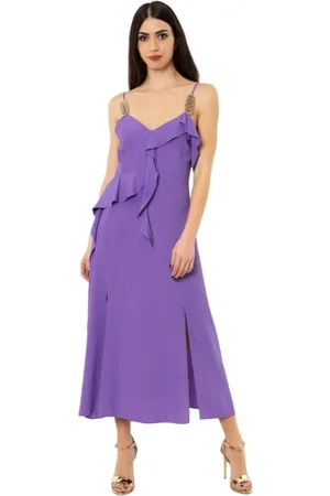 SIMONA CORSELLINI Kjole, Dame, Lilla, XS, Rat