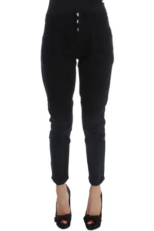 Costume National Jeans, Dame, Sort, W27, Bomuld, Kostume national sort bomuld slank pasform beskåret jeans