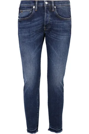 Nine In The Morning Jeans, Herre, Blå, W29, Bomuld, Rock slanke jeans