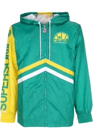 Mitchell & Ness Sport, Herre, Grøn, XL, Uld, Træningsjakker