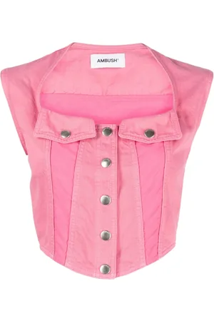AMBUSH Top, Dame, Lyserød, S, Bomuld, Ærmeløse toppe