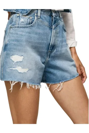 Pepe Jeans Shorts, Dame, Blå, W32, Denim, Denim Shorts