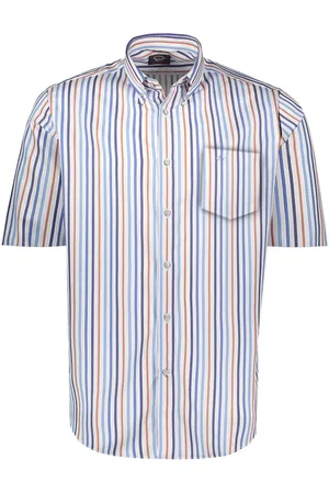 Paul & Shark Skjorte, Herre, Blå, 3XL, Bomuld, Kortærmet Skjorte