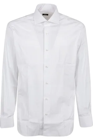 BARBA Skjorte, Herre, Hvid, 2XL, Bomuld, Formal Bluser