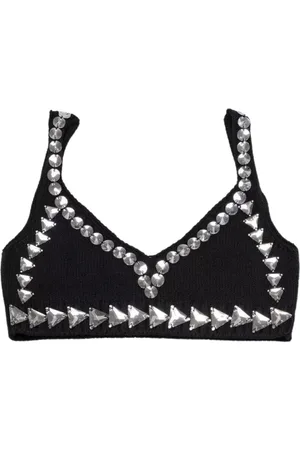 Nº21 Top, Dame, Sort, XL, Bomuld, Ærmeløse toppe