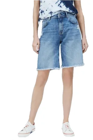 Pepe Jeans Shorts, Dame, Blå, W27, Denim, Denimshorts