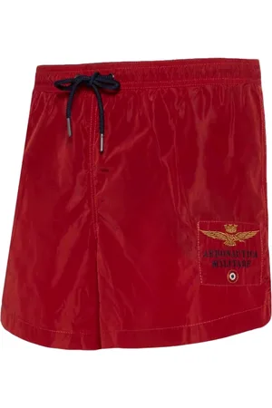 Aeronautica Militare Shorts, Herre, Rød, S, Polyester, Casual shorts