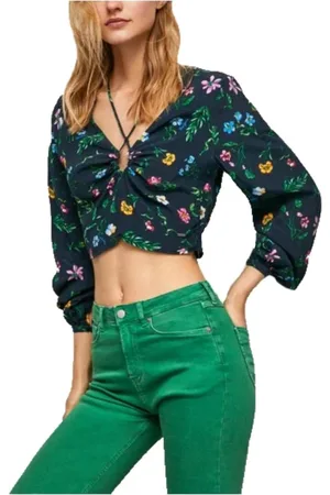 Pepe Jeans Bluser & Skjorter, Dame, Blå, XS, Uld, Blusen