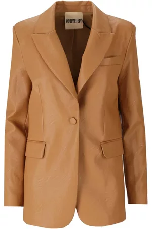 Imiteret jakker for kvinder beige farve | FASHIOLA.dk
