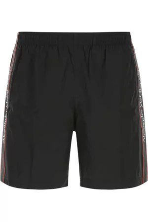 Alexander McQueen Mænd Badeshorts - Blackylon swimming shorts