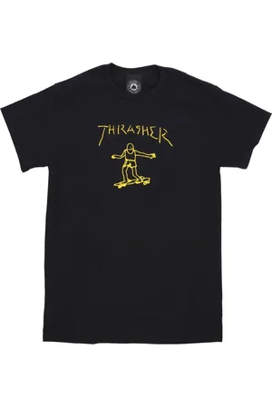Thrasher Top, Herre, Sort, S, T-shirts