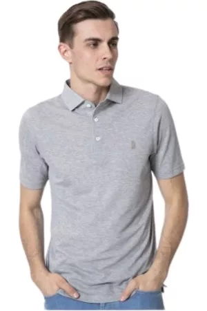 Gran Sasso Top, Herre, Grå, 2XL, Bomuld, Polo trøje