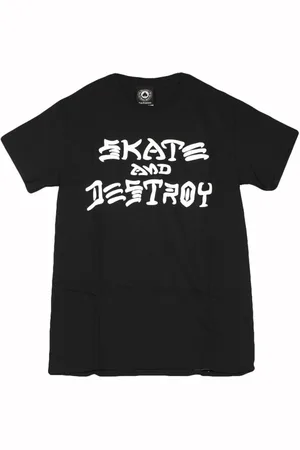 Thrasher Top, Herre, Sort, L, T-shirts