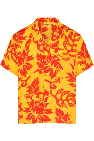 ERL Skjorte, Herre, Flerfarvet, XL, Short Sleeve Bluser
