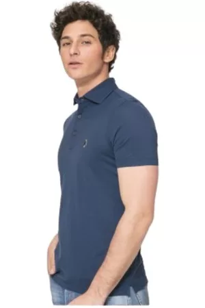 Gran Sasso Top, Herre, Blå, M, Bomuld, Polo trøje