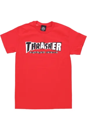 Thrasher Top, Herre, Rød, L, T-shirts
