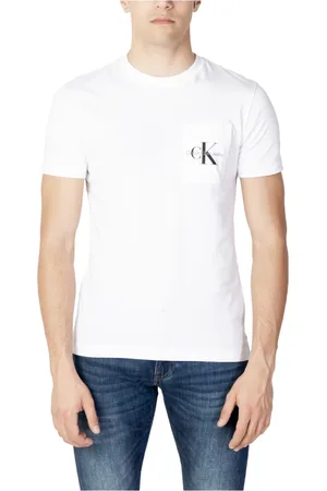 Calvin Klein Top, Herre, Hvid, 3XL, Bomuld, T-shirts
