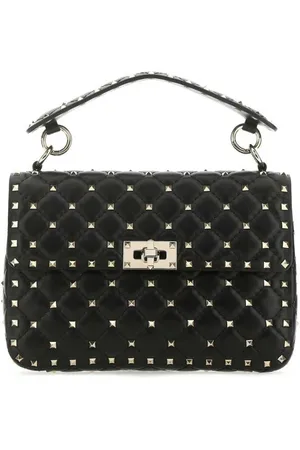VALENTINO GARAVANI Taske, Dame, Sort, ONE SIZE, Uld, Rockstud se medium taske