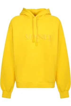SUNNEI Sweathshirts & Hoodies, Dame, Gul, XS, Bomuld, Grundlæggende hættetrøje af