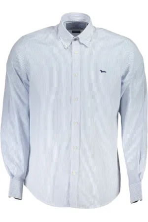 HARMONT&BLAINE Skjorte, Herre, Blå, 3XL, Bomuld, Formal Bluser