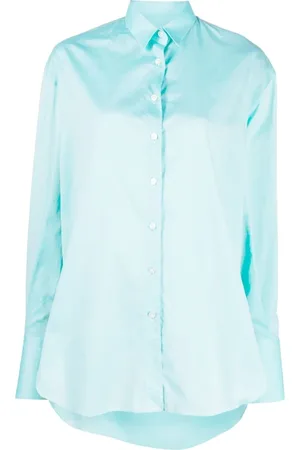 Finamore Bluser & Skjorter, Dame, Blå, M, Uld, Bluser