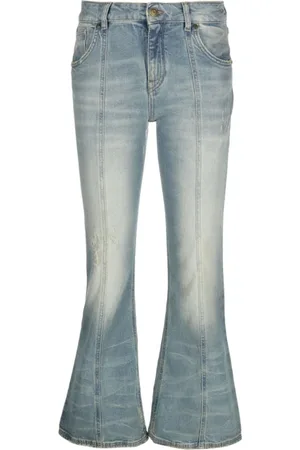 BLUMARINE Jeans, Dame, Blå, S, Bomuld, Flared Jeans