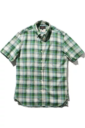 Beams Skjorte, Herre, Grøn, S, Bomuld, Short Sleeve Bluser