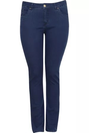ADIA Jeans, Dame, Blå, 6XL, Bomuld, ADKaiya - Night