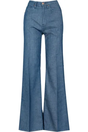 Don the Fuller Jeans, Dame, Blå, W31, Bomuld, Flared Jeans