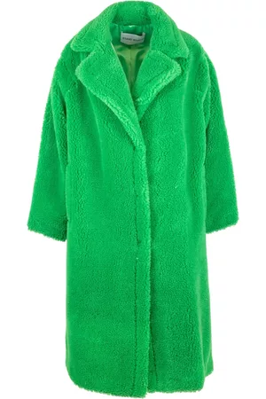 Vanære Aktuator absurd Imiteret jakke jakker for kvinder i grøn farve | FASHIOLA.dk