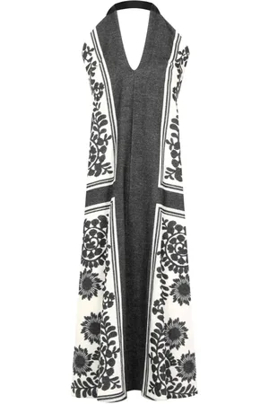 Kaos Kjole, Dame, Sort, M, Bomuld, Midi Dresses