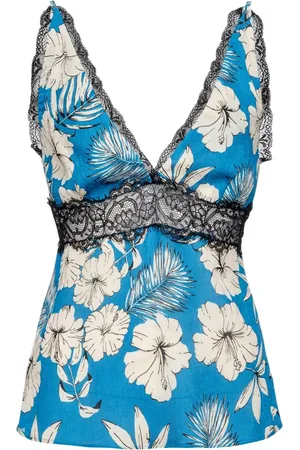 Pinko Top, Dame, Blå, 3XS, Ærmeløse toppe