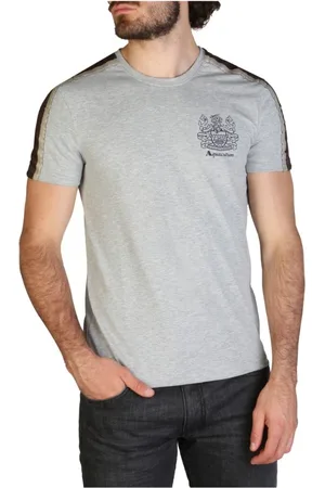 Aquascutum Top, Herre, Grå, S, Bomuld, herre t-shirts