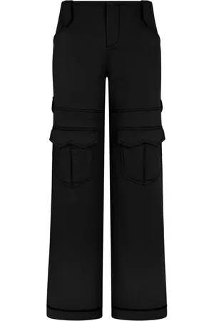 Tom Ford Bukser, Dame, Sort, W27, Bomuld, Wide Bukser