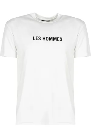 Les Hommes Top, Herre, Hvid, L, Bomuld, T-shirts