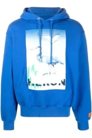 Heron Preston Sweathshirts & Hoodies, Herre, Blå, 2XL, Hoodies
