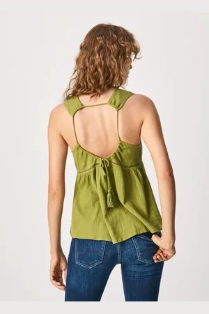 Pepe Jeans Top, Dame, Grøn, S, Ærmeløse toppe