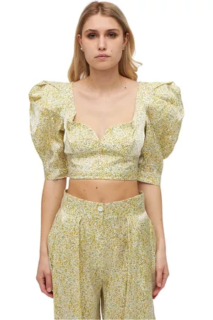 Sabina Musayev Bluser & Skjorter, Dame, Gul, M, Uld, Blouses