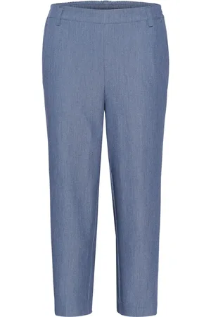 Kaffe Bukser, Dame, Blå, XS, Uld, Kasakura Hw Cropped Pants Pants 10506127 Vintage Indigo