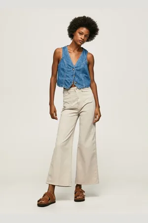 Pepe Jeans Bukser, Dame, , W31, Bomuld, Wide Bukser