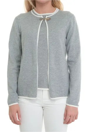 FAY Strik, Dame, Grå, M, Cashmere, Cashmere Cardigan